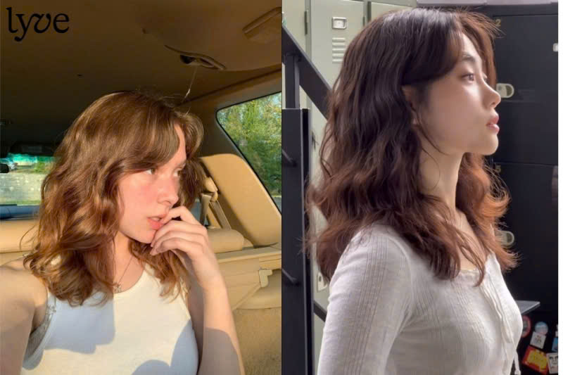 Tóc ngắn uốn xoăn mì xù uốn gợn sóng nhẹ