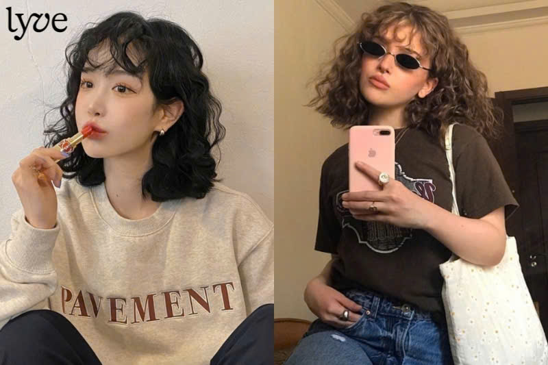 Tóc ngắn xù mì đánh rối tự nhiên