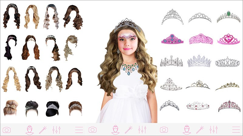 App tìm kiểu tóc phù hợp Hair Salon với nhiều phụ kiện