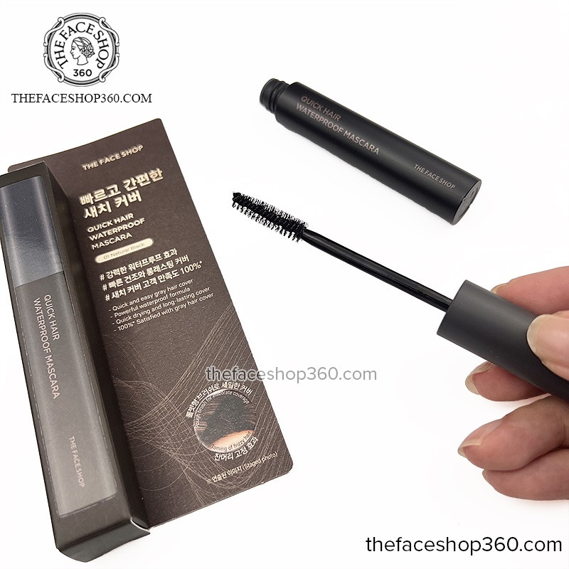 Bảng màu sản phẩm hỗ trợ che phủ tóc bạc và tạo kiểu tóc