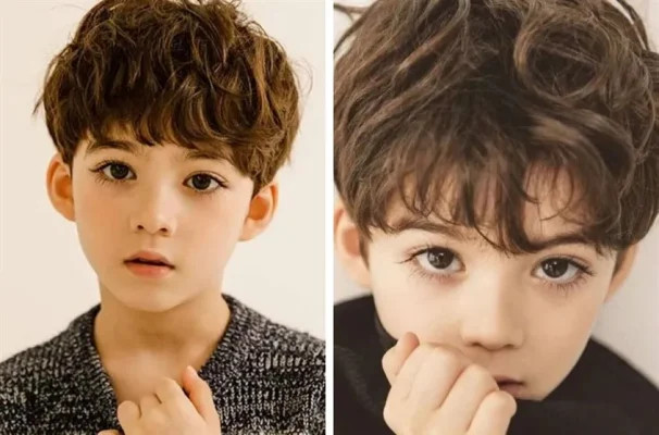 Bé trai với kiểu Textured Crop cá tính và mái tóc có kết cấu tự nhiên