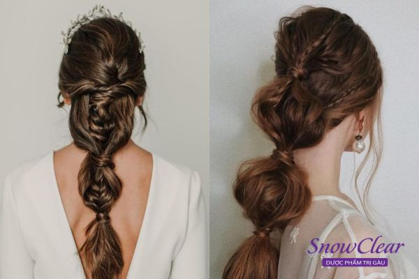 Bím tóc bong bóng kiểu công chúa, mang nét cổ điển kết hợp sự năng động