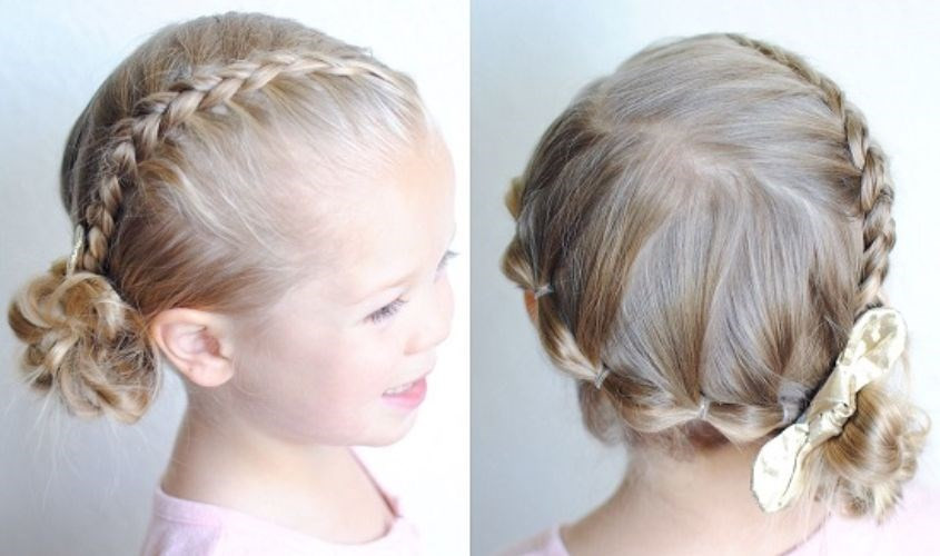 Các kiểu tóc buộc cho bé gái kiểu công chúa