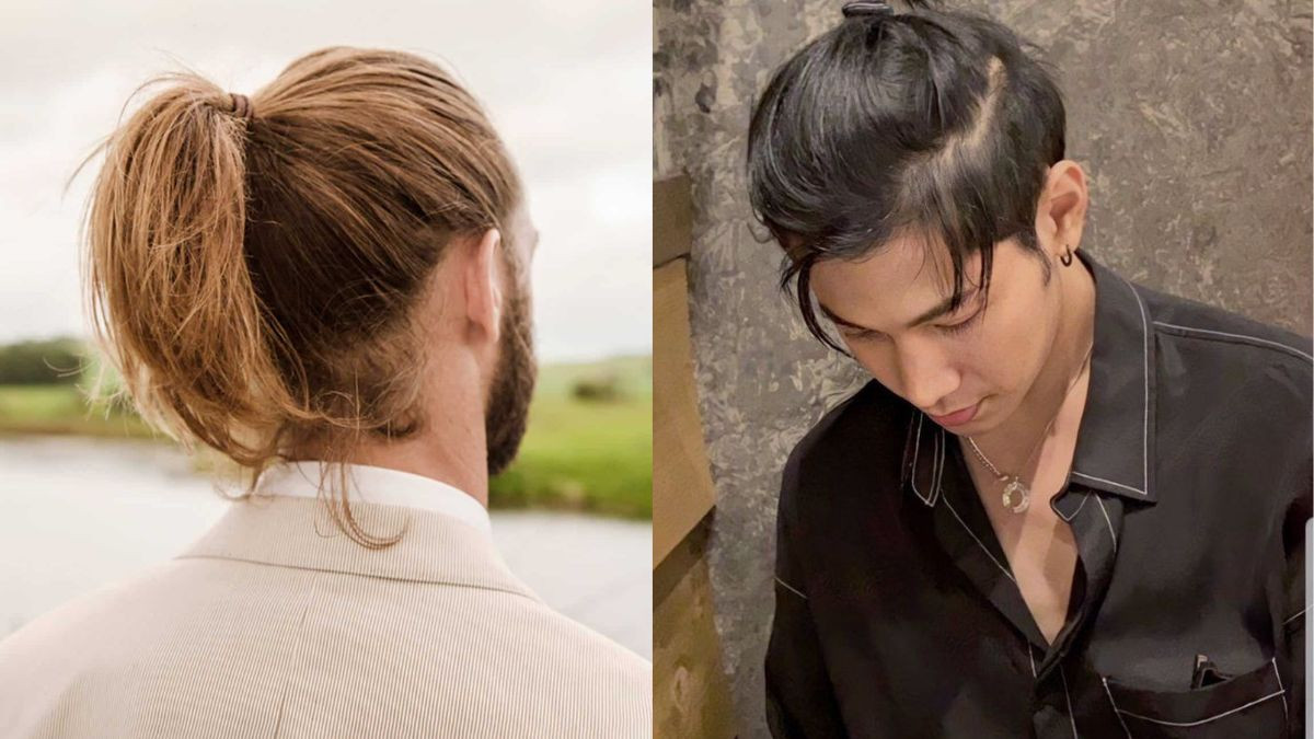 Các kiểu tóc nam dài buộc đẹp đuôi gà thời thượng