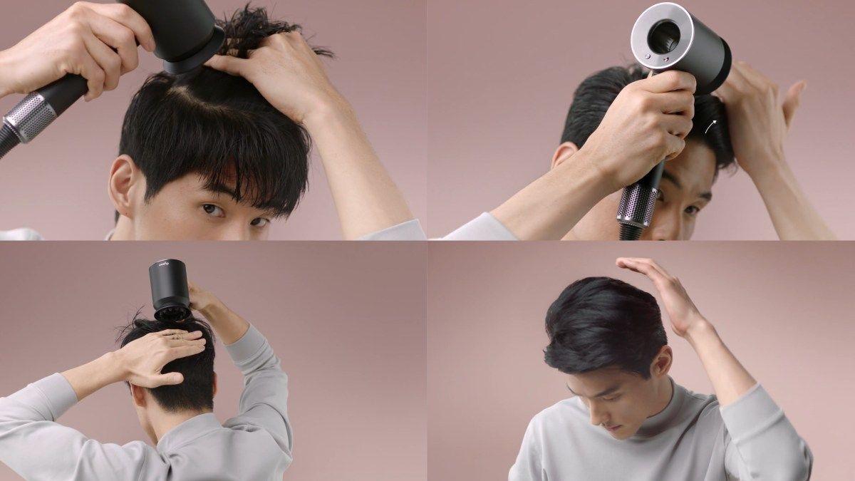 Cách sấy và tạo kiểu tóc so le nam tại nhà đơn giản