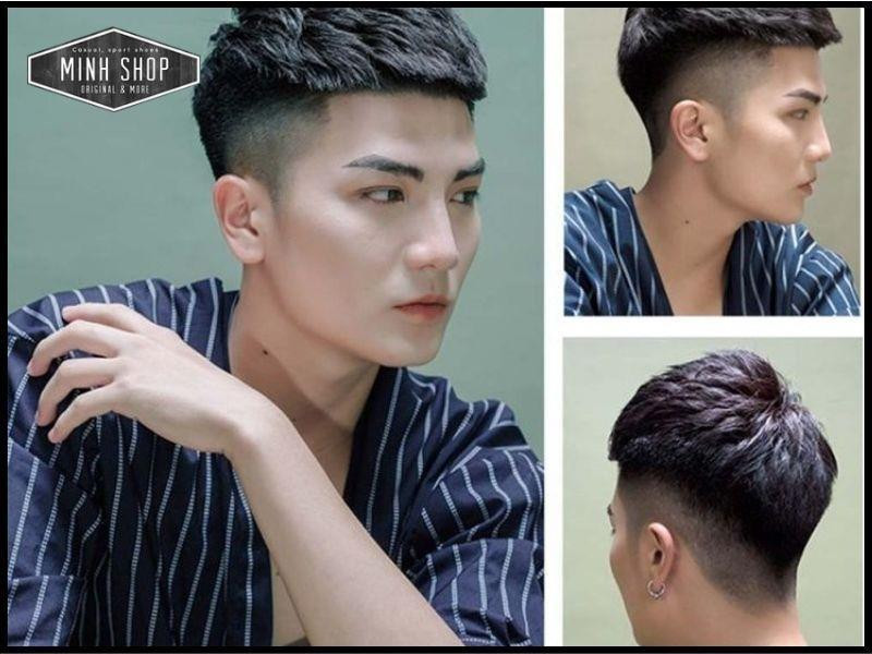 Chàng trai với kiểu tóc Mohican cá tính, phù hợp mặt lệch