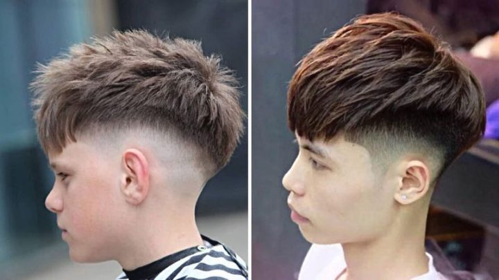 Chàng trai với kiểu tóc Mohican dài vuốt nhẹ, thể hiện phong cách năng động