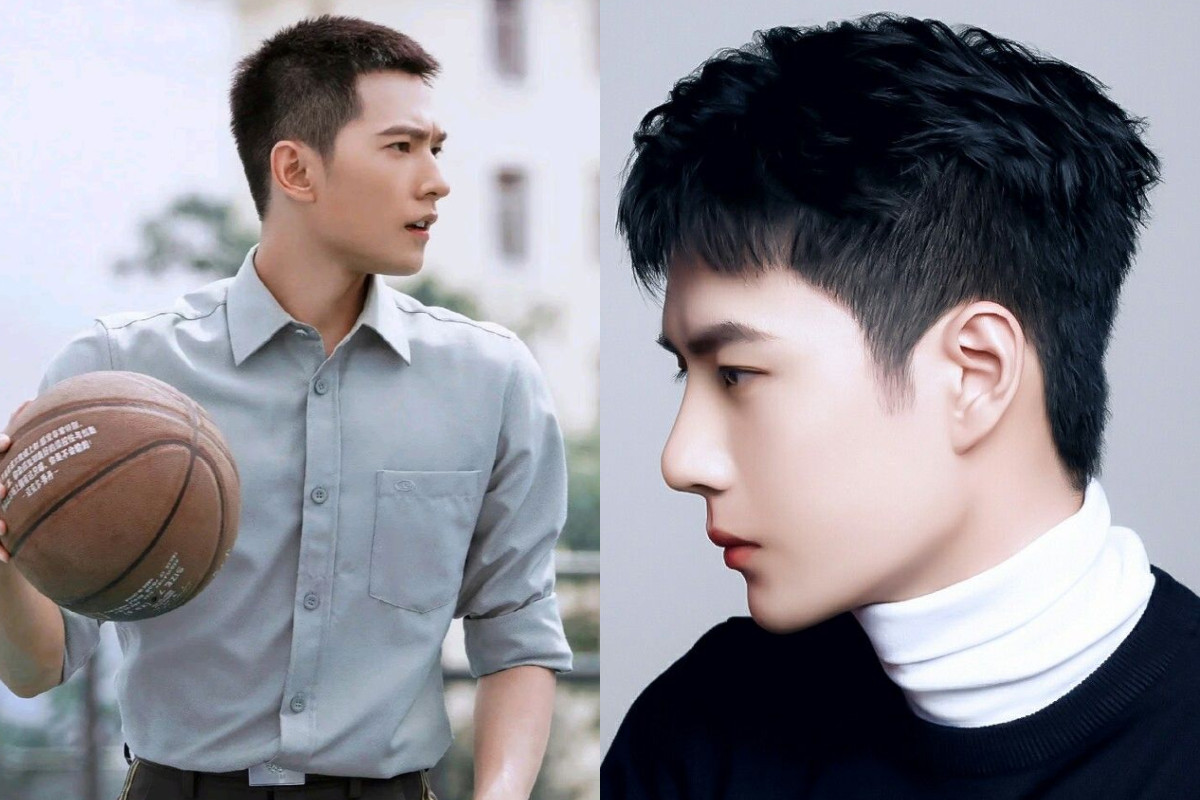 Chàng trai với kiểu tóc ngắn nam Trung Quốc hiện đại