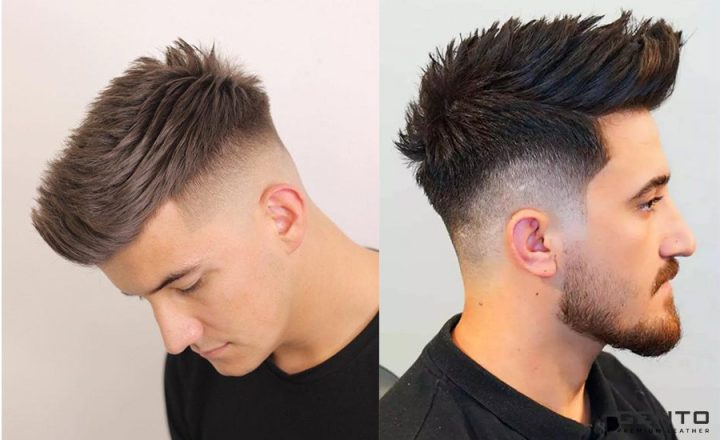 Chàng trai với kiểu tóc Undercut hiện đại, phần mái được vuốt sang một bên, minh họa khái niệm undercut và cách tạo dáng mái chéo