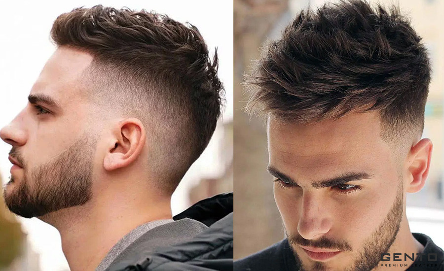 Chàng trai với kiểu tóc Undercut mái chéo được nhuộm màu thời thượng, gợi ý các tông màu tóc phù hợp