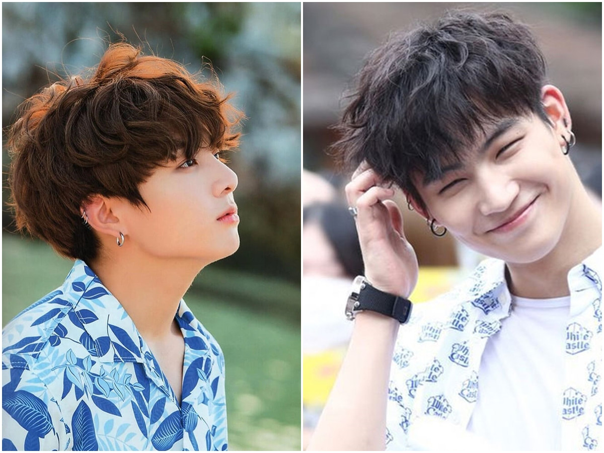 Chàng trai với kiểu tóc uốn xoăn lãng tử phong cách Hàn Quốc