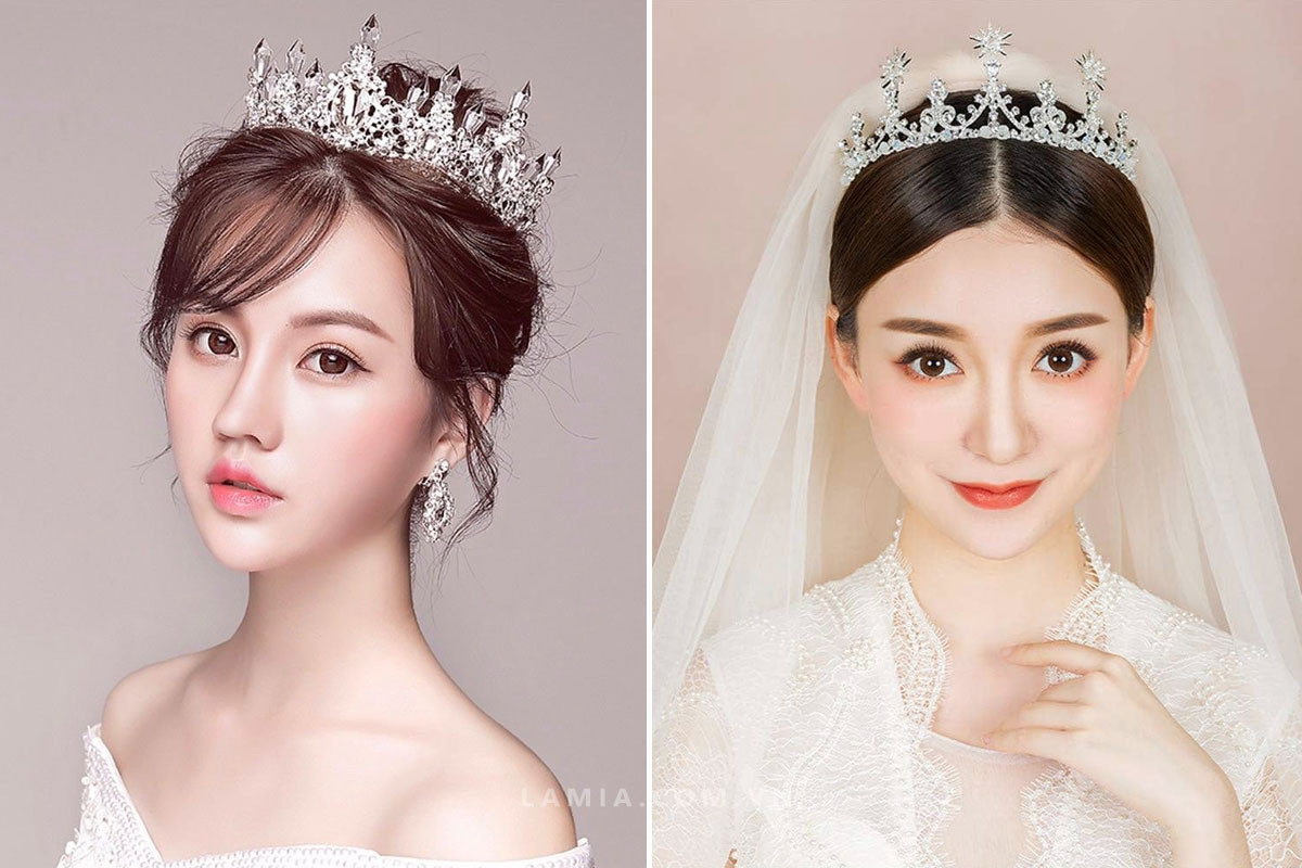 Chọn kiểu tóc cô dâu phù hợp với khuôn mặt