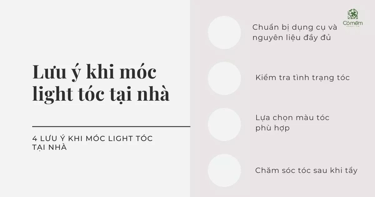 Chuẩn bị dụng cụ móc lai tóc ngắn