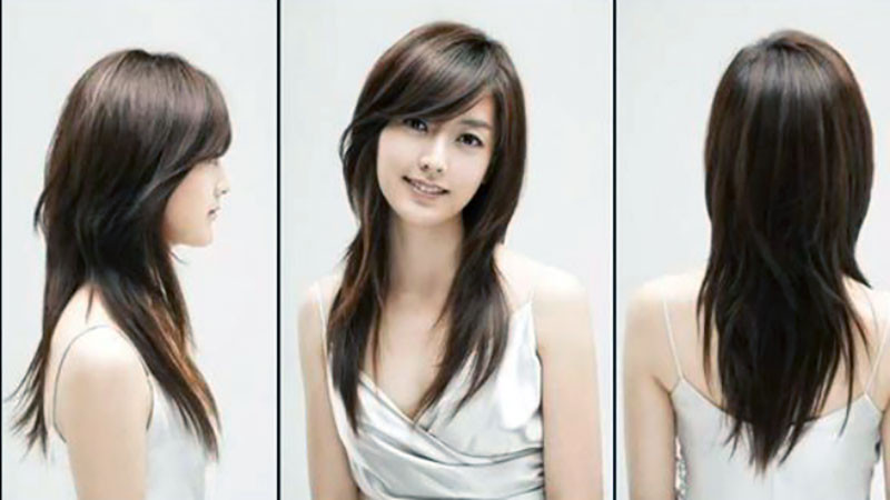 Cô gái nổi bật với kiểu tóc sư tử dài ép thẳng thời thượng