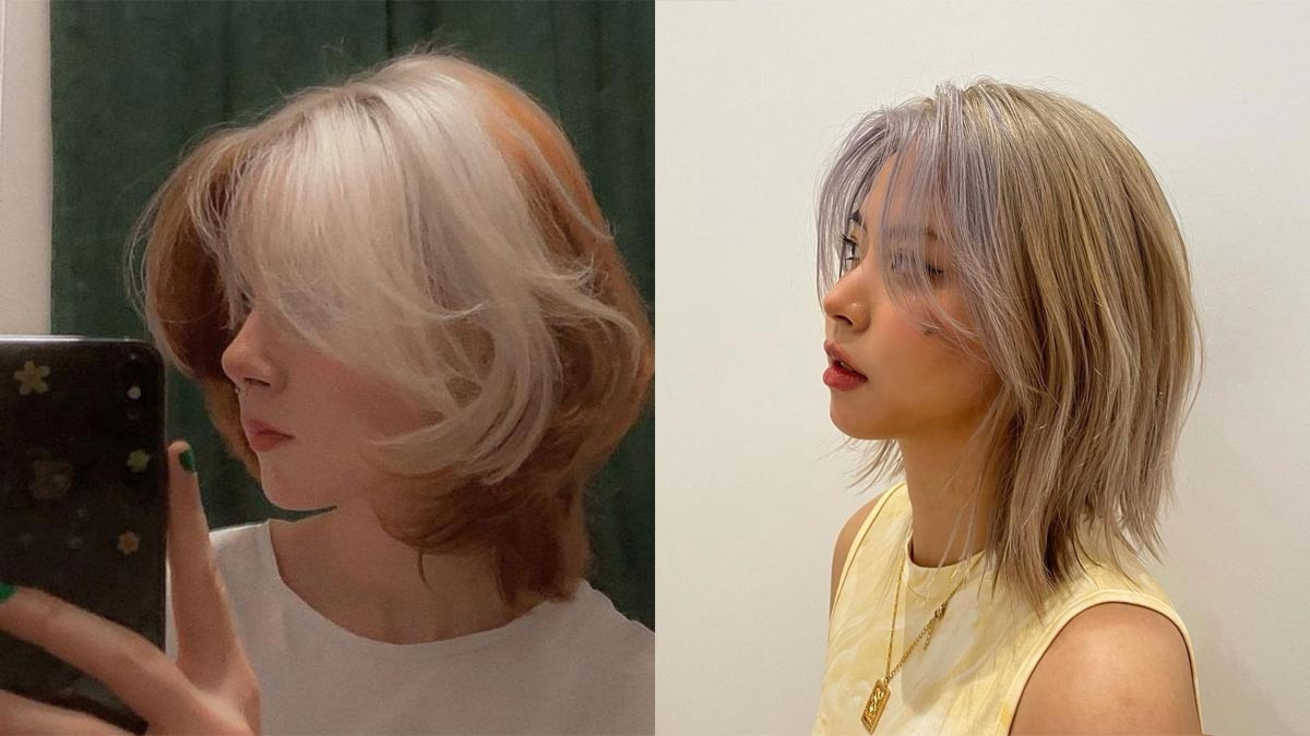 Cô gái trẻ trung với kiểu tóc ngắn mullet layer, một sự kết hợp độc đáo trong kiểu tóc cho con gái.