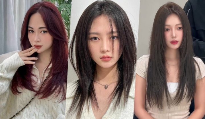 Cô gái trẻ trung với mái tóc ngắn thẳng mượt sau khi duỗi hơi nước, phù hợp mọi trang phục.