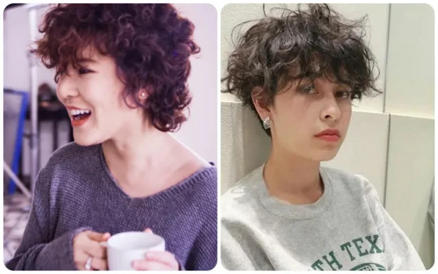 Cô gái với kiểu tóc ngắn xoăn phong cách tomboy độc đáo