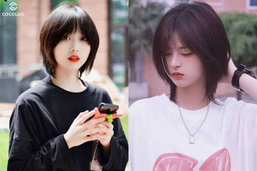 Cô gái với kiểu tóc tomboy duỗi thẳng thanh lịch, đơn giản nhưng tinh tế, dễ dàng phối đồ trong nhiều hoàn cảnh