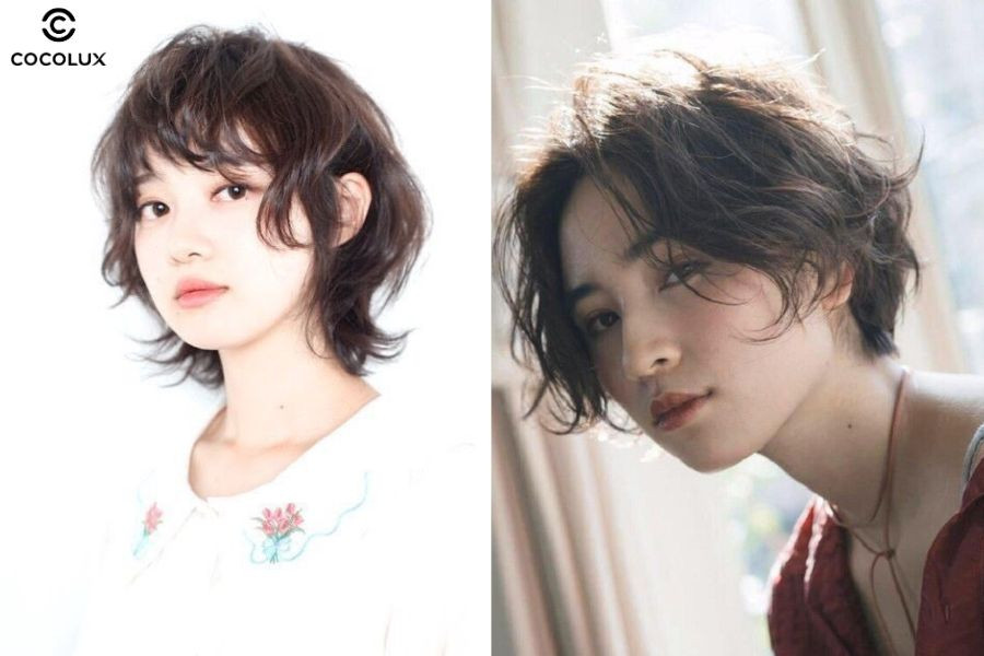 Cô gái với kiểu tóc tomboy uốn mềm mại và bồng bềnh, kết hợp giữa nét cá tính và sự dịu dàng