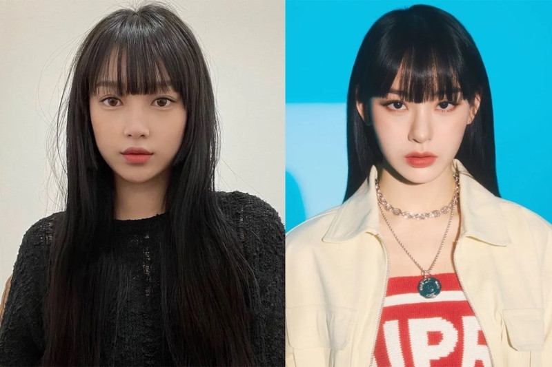 Cô gái với mái tóc dài thẳng màu nâu hạt dẻ, toát lên vẻ đẹp dịu dàng và cuốn hút