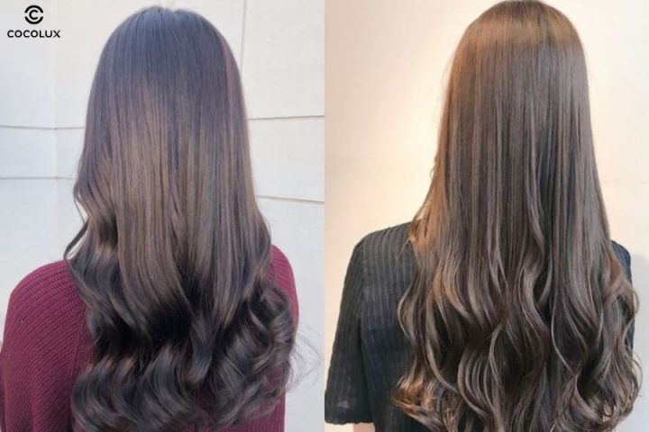 Cô gái với mái tóc uốn đuôi gợn sóng bồng bềnh, tạo vẻ ngoài cuốn hút