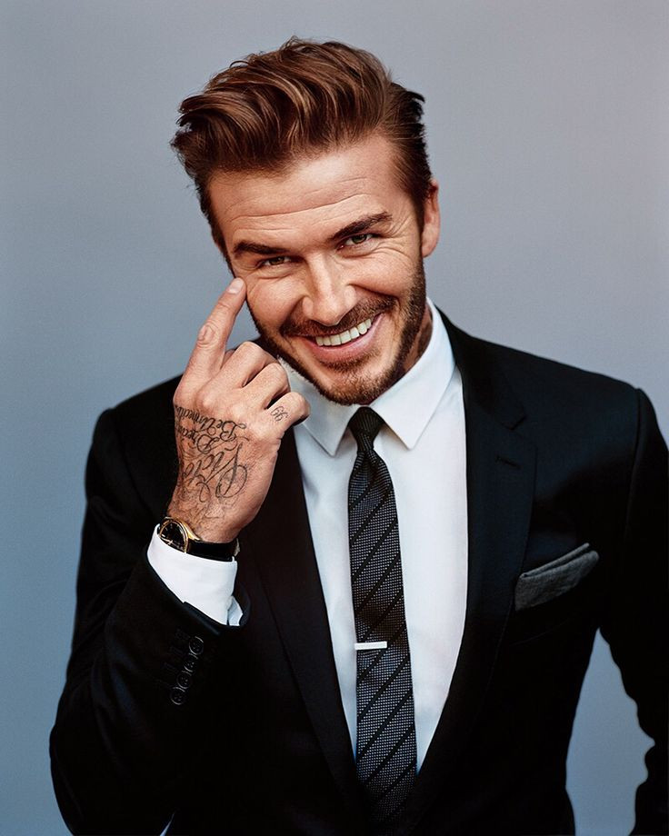 David Beckham với mái tóc phong cách