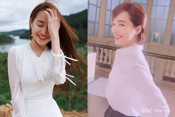 Diễn viên Nhã Phương với kiểu tóc tomboy nữ Hàn Quốc đơn giản mà đẹp.