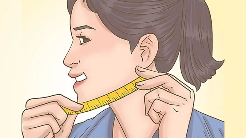Đo góc hàm đến chóp cằm để biết cách xem mặt hợp với kiểu tóc nào
