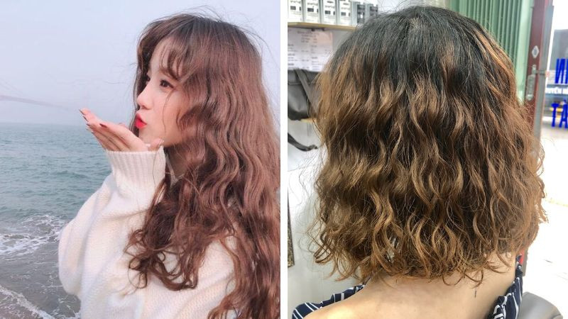 Gợi ý kiểu tóc xoăn sóng nước nhỏ phóng khoáng cá tính