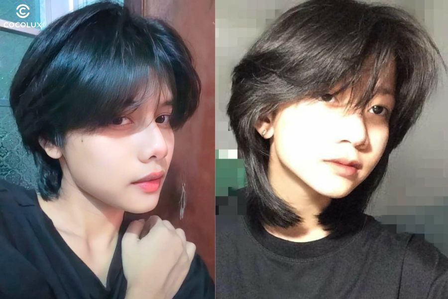 Gương mặt sắc sảo hơn với kiểu tóc tomboy layer mái lệch, tôn lên đường nét ấn tượng