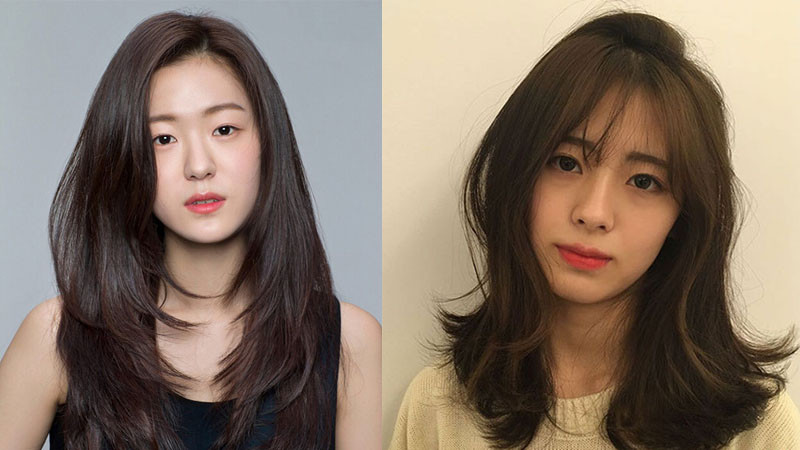 Gương mặt thanh thoát với kiểu tóc sư tử dài layer kết hợp mái thưa