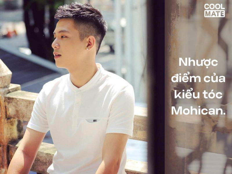 Hình ảnh minh họa ưu nhược điểm của kiểu tóc Mohican cho nam giới mặt tròn