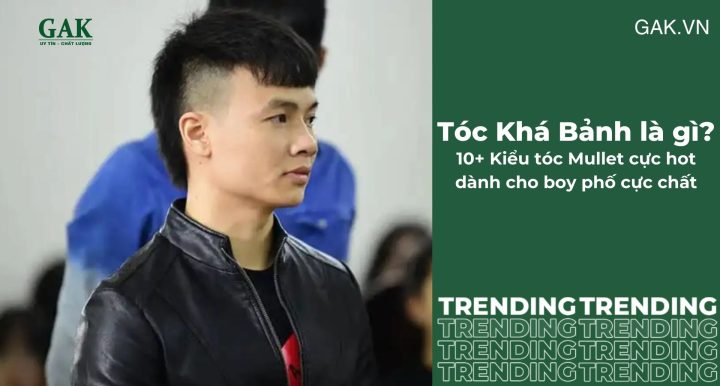 Hình ảnh một chàng trai với kiểu tóc nam Khá Bảnh hiện đại, phần mái được vuốt dựng và hai bên mai cạo sát