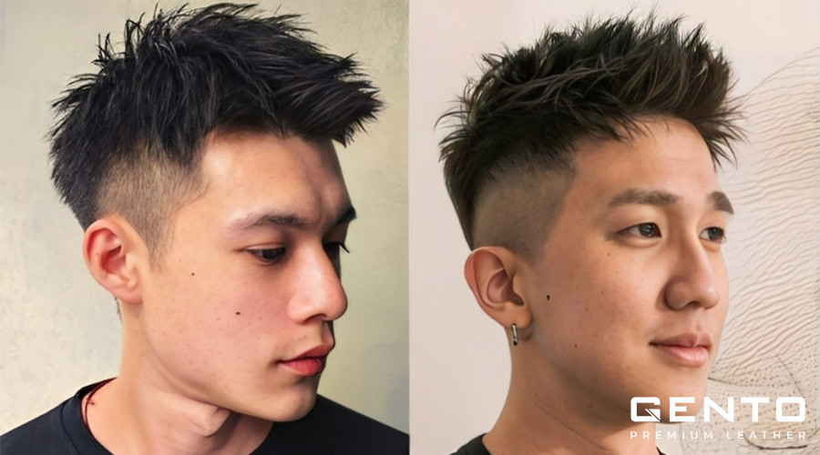 Hình ảnh một chàng trai với kiểu tóc thể thao dài, phần mái được để tự nhiên hoặc vuốt rũ, tạo vẻ lãng tử.