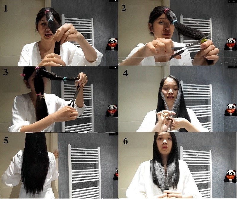 Hướng dẫn cắt tóc tỉa layer kiểu chiếc lá tầng tại nhà đơn giản