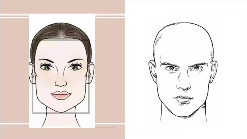 Khuôn mặt thuôn dài hoặc chữ nhật