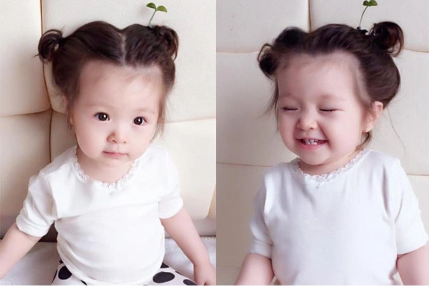 Kiểu búi tóc Natra cho bé gái 5 tuổi tinh nghịch