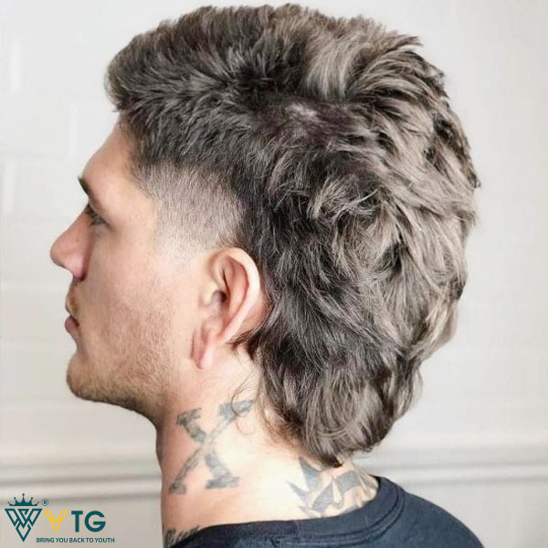 Kiểu mohican gáy nhọn dựng ngắn cá tính và năng động