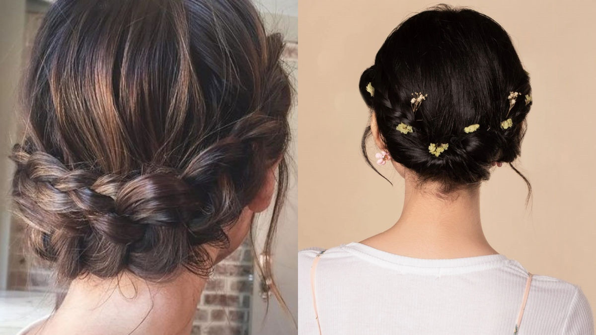 Kiểu tết tóc ngắn đẹp dự tiệc sang trọng