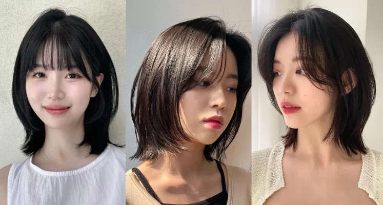 Kiểu tóc bob kết hợp highlight sành điệu cho phụ nữ trung niên