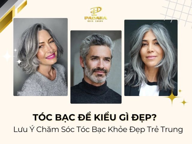 Kiểu tóc bob ngắn thanh lịch cho phụ nữ tóc bạc