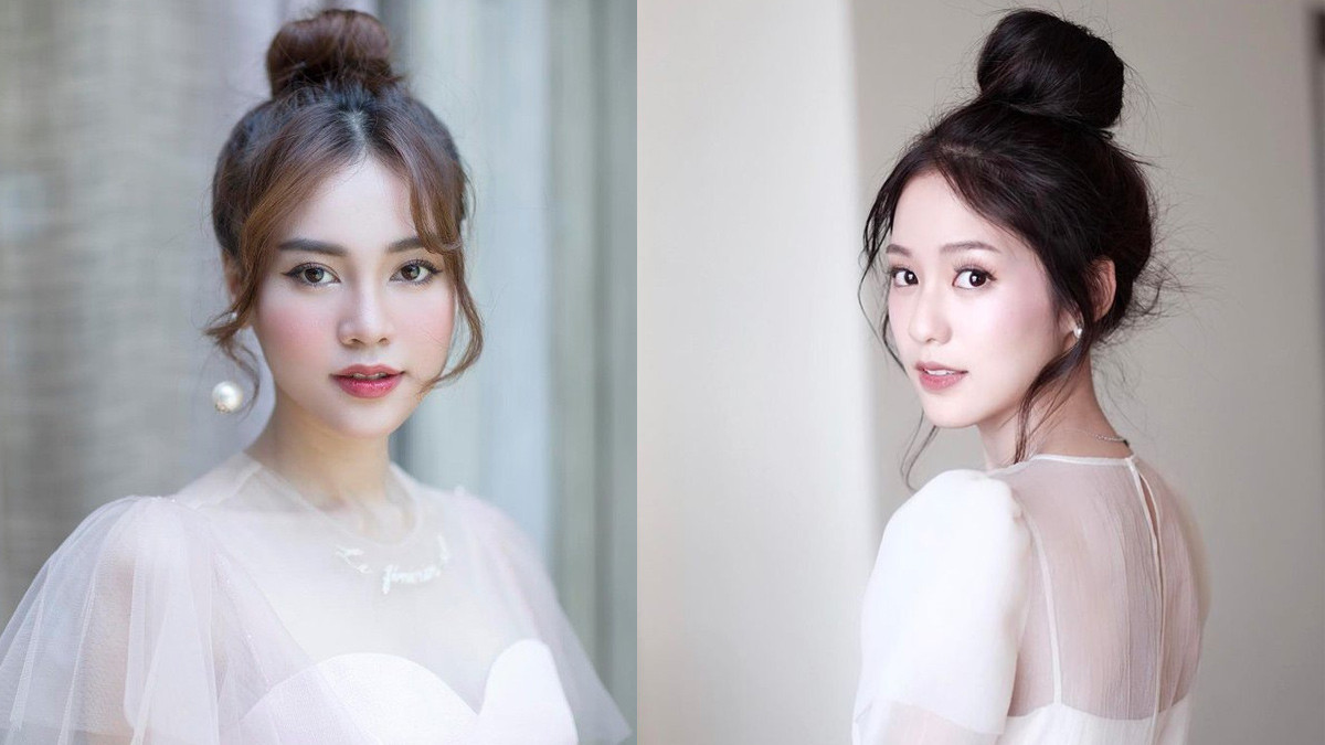 Kiểu tóc búi cao cổ điển, thể hiện sự thanh lịch và đẳng cấp trong mọi buổi tiệc