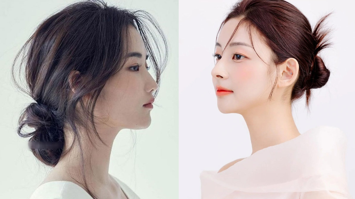 Kiểu tóc búi Hàn Quốc đa dạng, từ búi thấp đến cao, mang lại vẻ dịu dàng và sang trọng