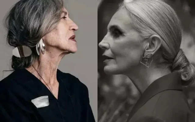 Kiểu tóc búi thấp thanh lịch cho phụ nữ tuổi 70, gọn gàng và tinh tế