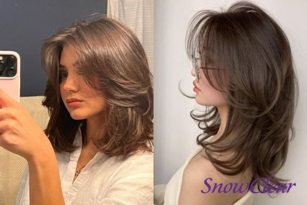 kiểu tóc butterfly nữ ngắn layer trẻ trung