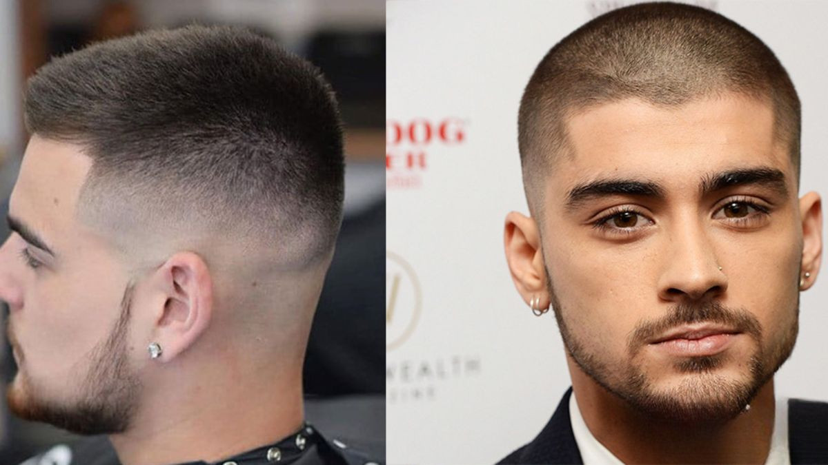 Kiểu tóc buzzcut kết hợp Textured Crop Fade hiện đại