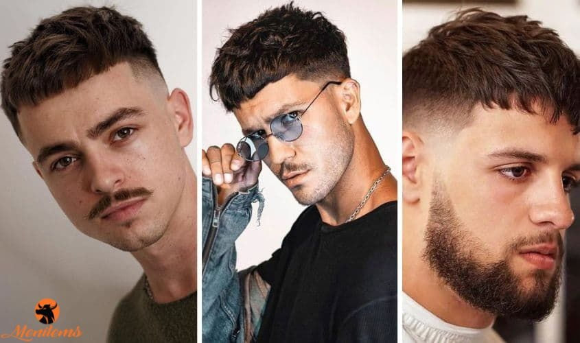 Kiểu tóc Caesar cổ điển, gọn gàng, một hot trend kiểu tóc nam đẹp 2022 phù hợp cho mặt vuông