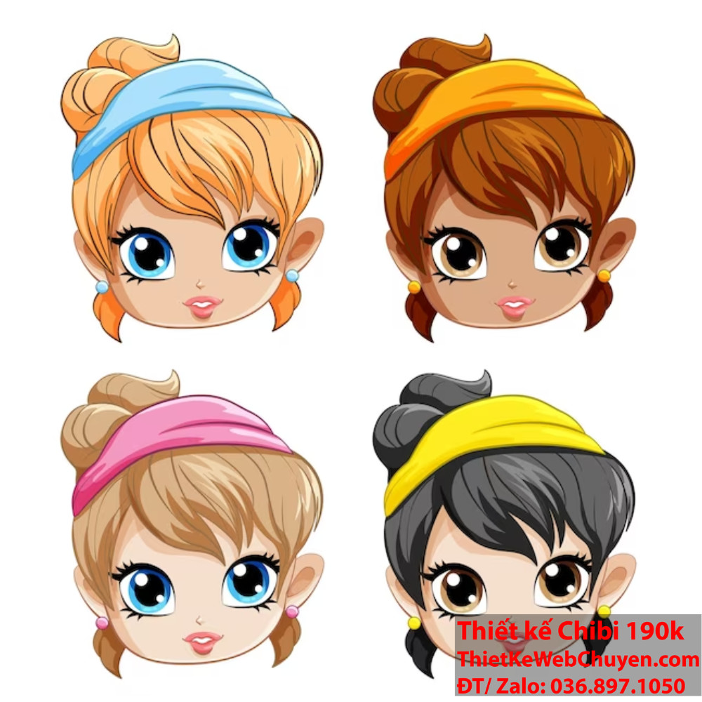 Kiểu tóc chibi cá tính