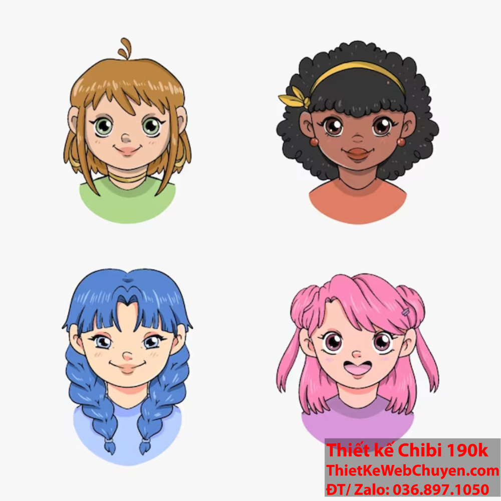 Kiểu tóc chibi dễ dàng
