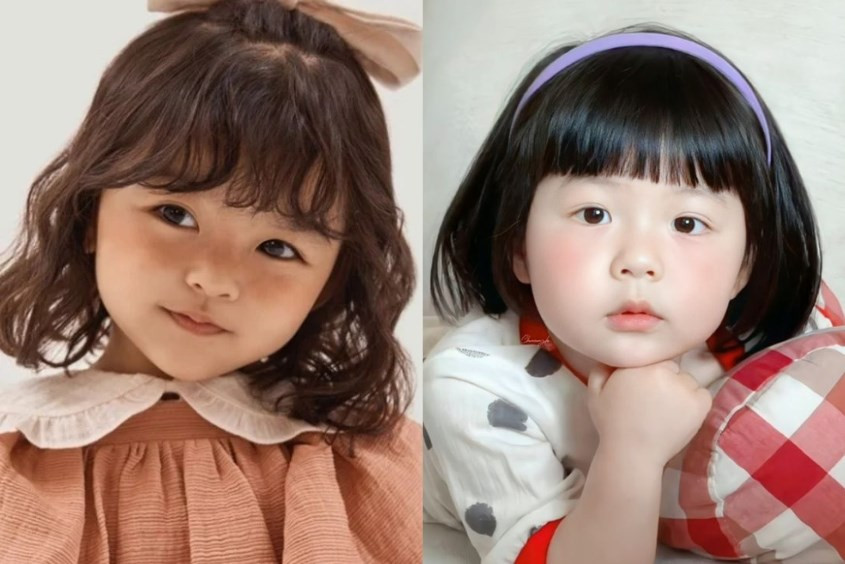 Kiểu tóc cho bé gái 2 tuổi mặt tròn